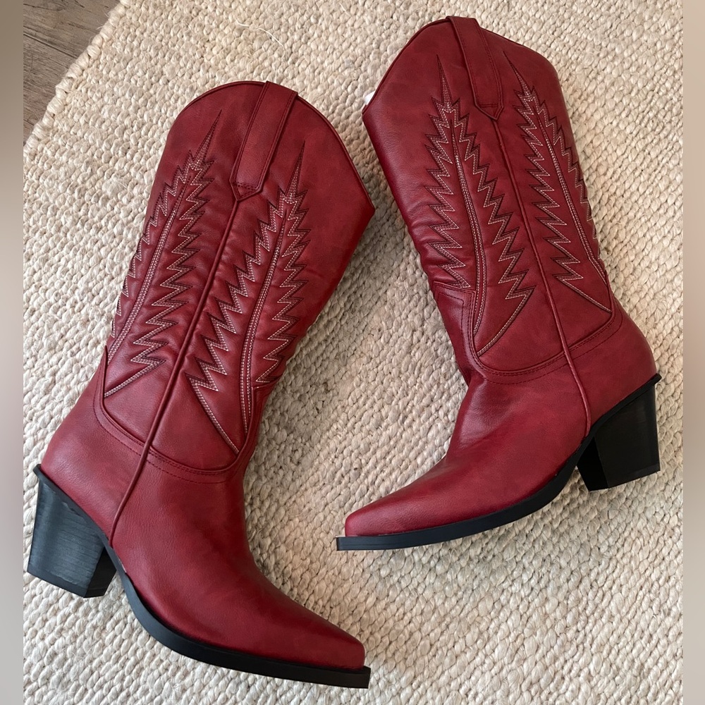 Billini Red Western Cowboy Boots